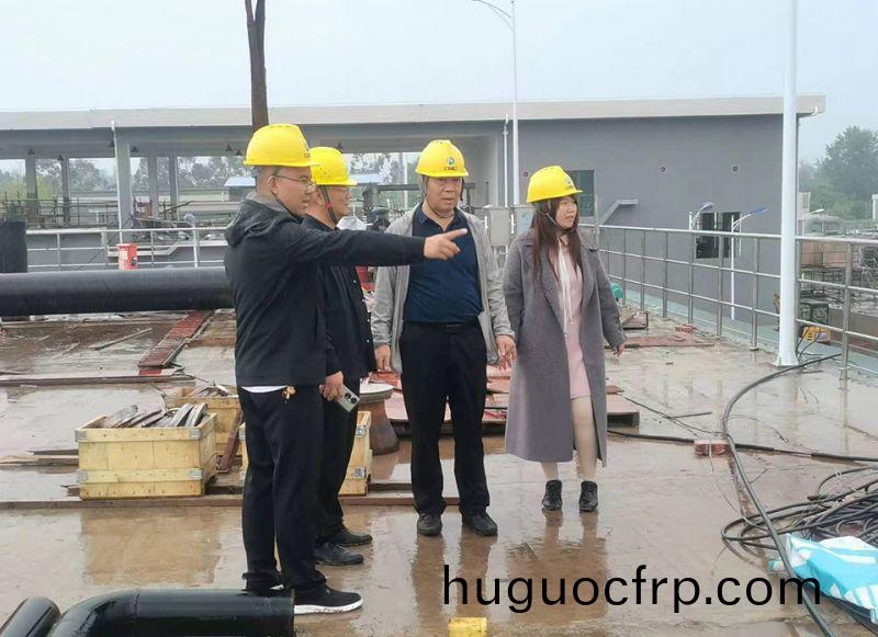 万川环保集团领导到四川自贡 深入污水处理厂项目一线视察指导工作