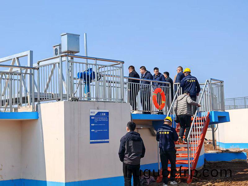 河南投资集团城发水务相关领导视察我司周口三污污水处理项目